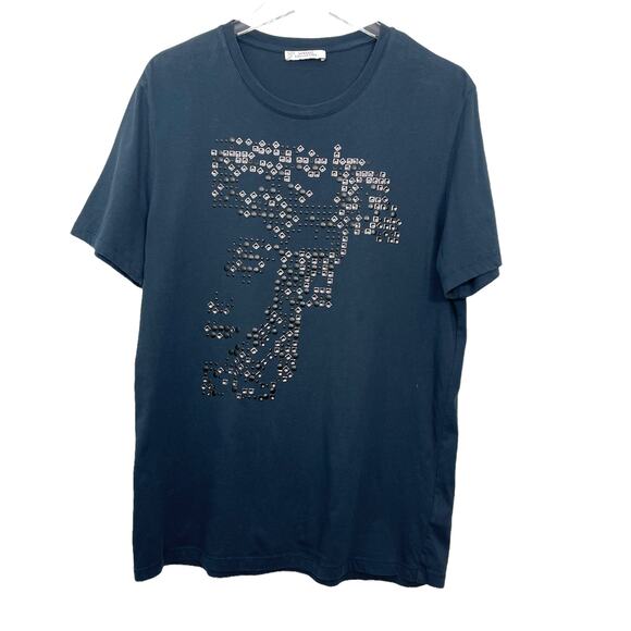 Versace Collection Medusa Embellished T-Shirt Medium - Picture 1 of 10